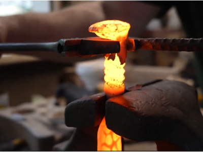 Forging a Railroad Spike